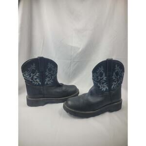 Ariat FatBaby Women’s Size 9B Western Cowgirl Boots US Black & Blue 10000833